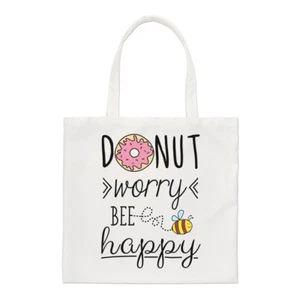 Donut Worry Biene Happy Regular Tragetasche Krapfen Lustig Schulter - Bild 1 von 1