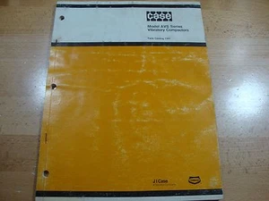 Case AVS 1100 1300 1900 Vibratory Plate Compactor parts catalog manual 1/77 - Picture 1 of 4