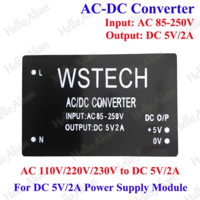 AC-DC Buck Step Down Converter AC 110V 220V 230V to DC 5V 2A Power Supply Module - Image 1 of 4