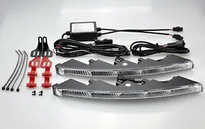 DRL Day Lamps Daytime Running Lights Curved V29 Fit Ford Transit Custom - Picture 1 of 8