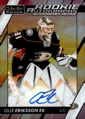 Olle Eriksson Ek - 2023-24 O-Pee-Chee Platinum Sunset Rookie Auto #R-OE - Image 1 of 2