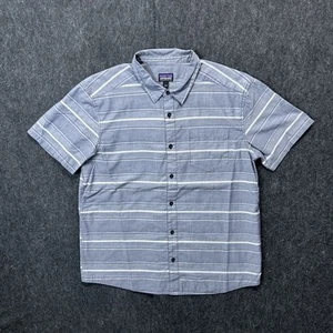 Patagonia Mens Organic Cotton Short Sleeve Button Up Shirt Size Large - Picture 1 of 6