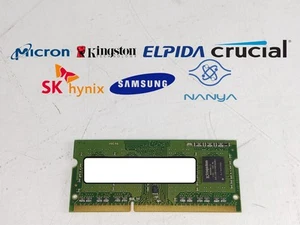 Lot of 2 Major Brand 4 GB DDR3-1600 PC3-12800S 1Rx8 DDR3 Laptop Memory RAM - Picture 1 of 6