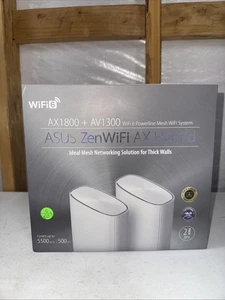 ASUS ZenWiFi AX Hybrid XP4 Mesh WiFi 6 Router 2-Pack *OPENBOX* - Picture 1 of 12