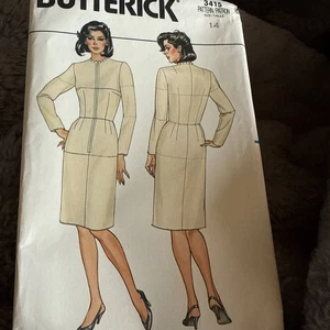 Abito modello Butterick #3415 taglia 14 - non tagliato - Foto 1 di 13