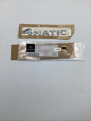 2015-16 MERCEDES-BENZ W205 Rear Lid Emblem Oem New  A2058171715 - Image 1 of 2