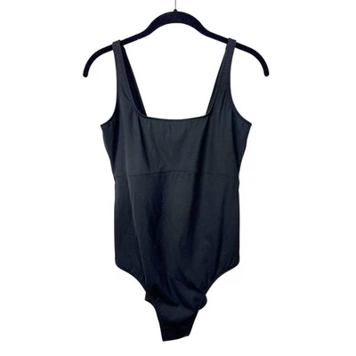 Fabletics Sunset Scoop One Piece Swimsuit Womens Medium Black Square Neck - Image 1 of 4