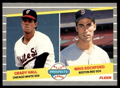 1989 Fleer Grady Hall/Mike Rochford Chicago White Sox/Boston Red Sox #650 - Image 1 of 2