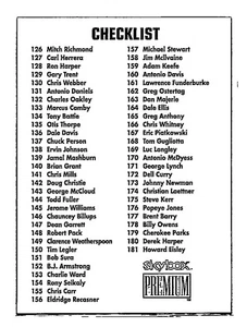 Listas de verificación Fleer Platinum 2002 #sin lista de verificación: insertos - Imagen 1 de 2
