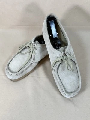 Clarks Collection 10 Padmora Mujer Beige Gamuza Cuero Zapatos Oxford Foto 1 de 4