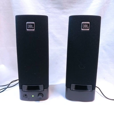 JBL Platinum Series Computer Speakers Wired 9 In Tall P/N 259139-001 *Tested - Image 1 of 4