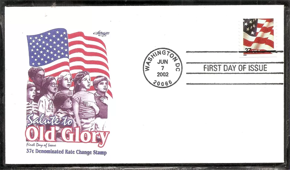 US SC # 3631 Old Glory FDC. Artmaster Cachet. - Image 1 of 1