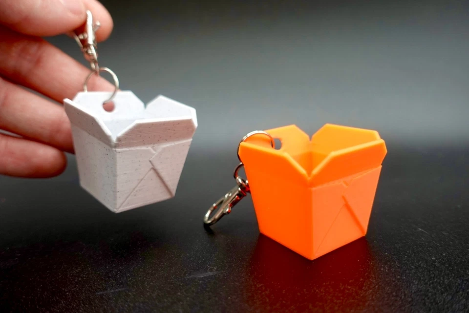 Mini Chinese Takeout Box Keychain - Image 1 of 1