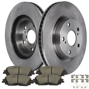 For 2021-22 Toyota Venza Front Brake Pads & Drilled Slotted Rotors Kit - Foto 1 di 9