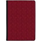 Azzumo Maroon Floral Flowers Stripes Pattern PU Leather Case for eStar Tablet