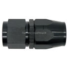 An-8 8An Black Straight Swivel Full Flow Cutter Fuel Oil Braided Hose Fitting