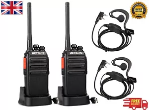 New RT24 Walkie Talkie PMR446 License Free Professional Two Way Radio 16 Channel - Picture 1 of 13