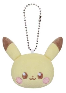 Pokemon 3'' Pikachu Pokepiece Plush Head Key Chain - Picture 1 of 1