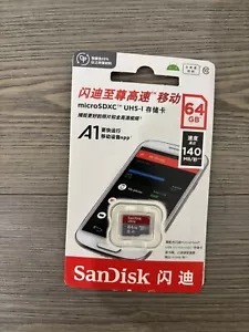SanDisk Ultra 64GB Class 10 MicroSDXC Memory Card (SDSQUNC-064G-GN6MA) - Picture 1 of 2
