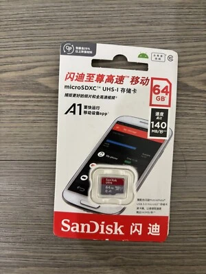 SanDisk Ultra 64GB Class 10 MicroSDXC Memory Card (SDSQUNC-064G-GN6MA) - Image 1 of 2