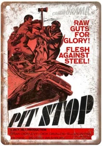 Pit Stop Vintage Movie Poster Old Retro Look Metal Sign MP3481 - Picture 1 of 2