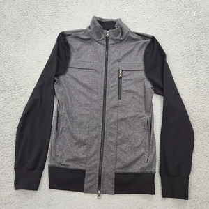 Lululemon Jacke Herren klein grau schwarz meliert Post Gravity Luon Daumenloch - Bild 1 von 17