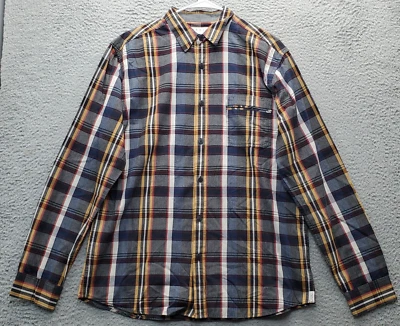 Camisa informal Ezekiel para hombre XL multi cuadros algodón calce clásico cuello abotonado Foto 1 de 4