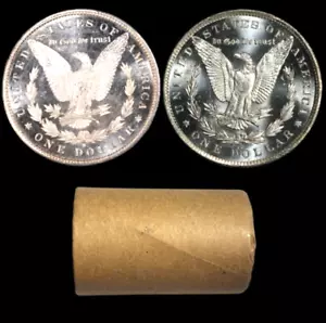 1878-1904 Stempelglanz Morgan Dollar Rolle 10 Münzen CC & S Ende, Gem BU Sammlung - Bild 1 von 2