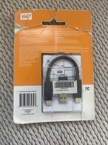 WD My Passport 1 To SSD Stockage Portable USB-C avec Adaptateur USB-A (WDBAGF0010BGY) - Photo 1/2