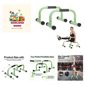 Parallettes Bars, Push Up Bars Strength Training For Handstands, Full Planche... - Picture 1 of 8