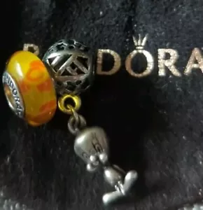 AUTHENTISCHE PANDORA OS PERLE MIT 4 EUROPÄISCHEN TWEETY VOGELN CHARM SET B17 - Bild 1 von 2