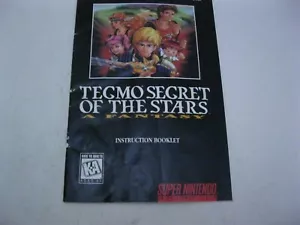 Tegmo Secret Of The Stars Super Nintendo SNES instruction manual only - Picture 1 of 2