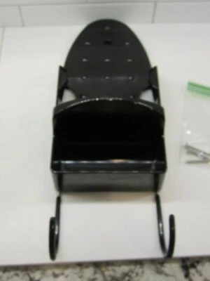 Vtg Rubbermaid Wall Mount Mounting Iron Holder Organizer Storage Caddy Blk 2455 - Image 1 of 4