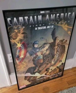 2011 Marvel Captain American Harley Davidson WLA Liberator Dealer Poster - Picture 1 of 6