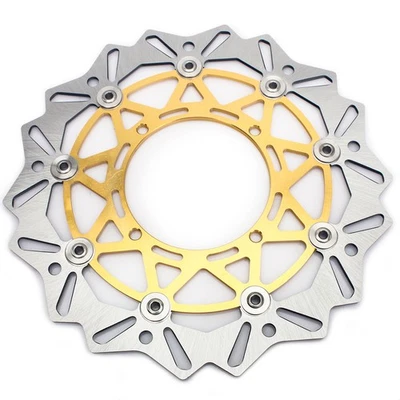 For Suzuki 320mm Gold Front Brake Rotor RMZ250 07-23 RMZ450 05-23 RMX450Z 10-19 - Image 1 of 3