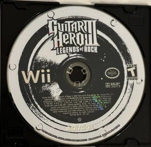 Guitar Hero 3: Legends of Rock (Nintendo Wii, 2006) - Disc Only - Disc Resurface - Picture 1 of 2