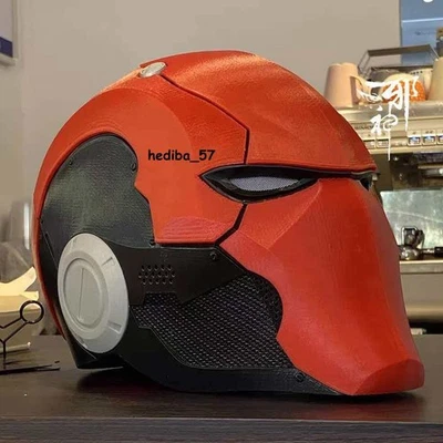 New Red Hood Batman Helmet 3D Printed Full Face Mask Handmade Cosplay Props - Image 1 of 4
