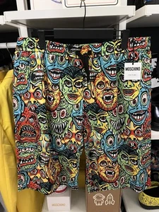 RARE Moschino S/S 2020 Monster Mask Shorts Sz 54 - Retail $595 - Picture 1 of 3