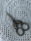 ANTIQUE SILVER EMBROIDERY SNIPPETS SNAKE HEADS HANDLES WITH MATCHING SHEAF ETUI 