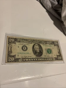 1977 Series $20 Dollar Bill Rare Uneven Cut - Picture 1 of 5