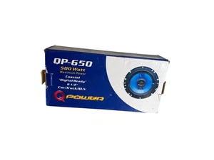 QPower QP-650 6.5" 2-Way Coaxial Car Speakers 500W Max Power (New) - Picture 1 of 7