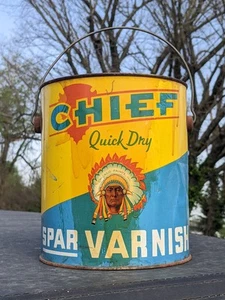 Seltene Lackdose Chicago Paint INC Chief Marke - Bild 1 von 16