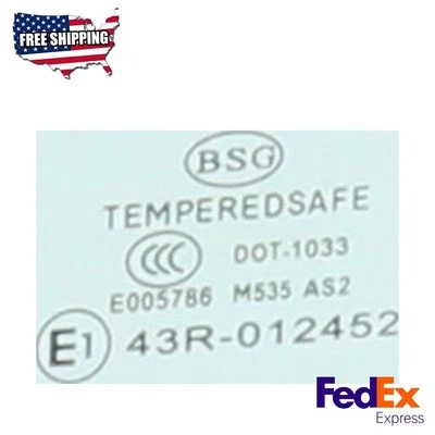 Door Glass Front Passenger Side Fits 1997-2001 Honda CR-V LX EX SE - Image 1 of 4