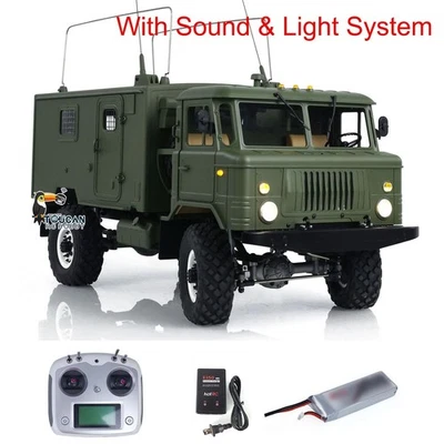 CROSS RC 1/10 Scale GC4M Military Command Truck RTR Assembled Light Sound Smoke - Image 1 of 4