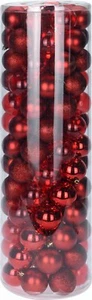 Baumschmuck Kugel 104-teilig rot bruchfest (Ko206820) Christbaumkugeln - Bild 1 von 1
