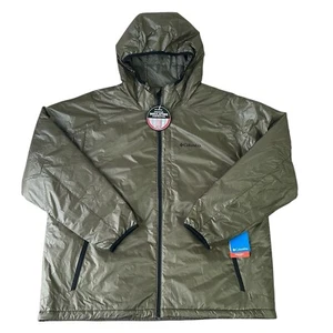 Columbia Jacket Mens Size 3X Olive Army Green Arch Rock Double Wall Elite Hooded - Picture 1 of 12