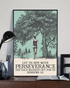 Póster Let Us Run With Perseverance the Race Marked for Us Running - Imagen 1 de 1