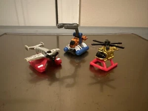 Micro Machines 1996 Exploration Sea Gold Helicopter, Deep Sea Hunter, Sea Plane - Picture 1 of 2