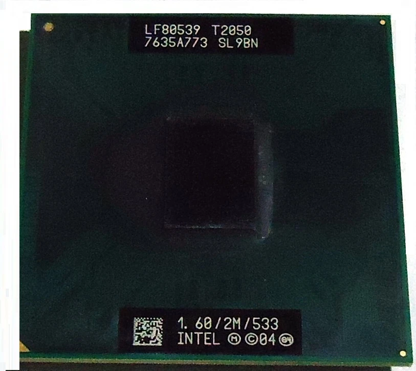 Procesador Intel Dual Core T2050  1.60GHz/ 2M/533MHz  SL9BN - Imagen 1 de 1