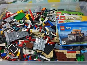 4.5KG LEGO PIECES, PARTS, BULK, GENUINE, SOME MANUAL, READ DESCRIPTION 